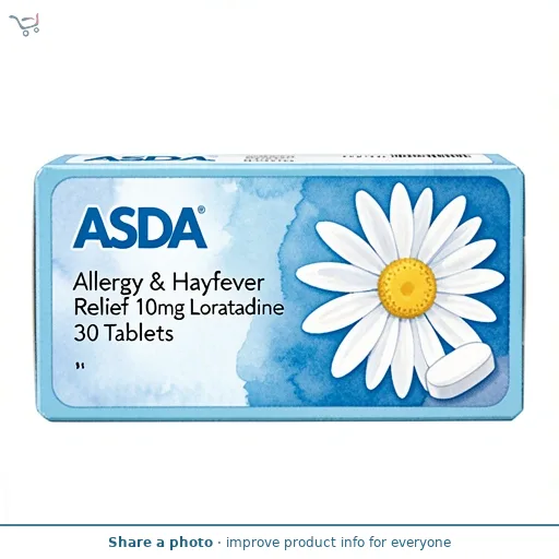 ASDA Allergy & Hayfever Relief 10mg Loratadine 30 Tablets