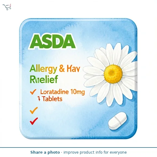 ASDA Allergy & Hayfever Relief Loratadine 10mg 14 Tablets