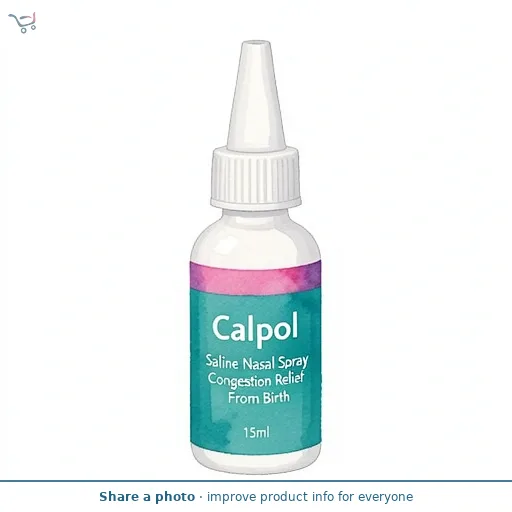 Calpol Saline Nasal Spray Congestion Relief From Birth 15ml