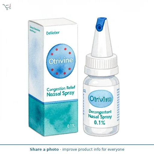 Otrivine Congestion Relief Decongestant Nasal Spray 0.1%