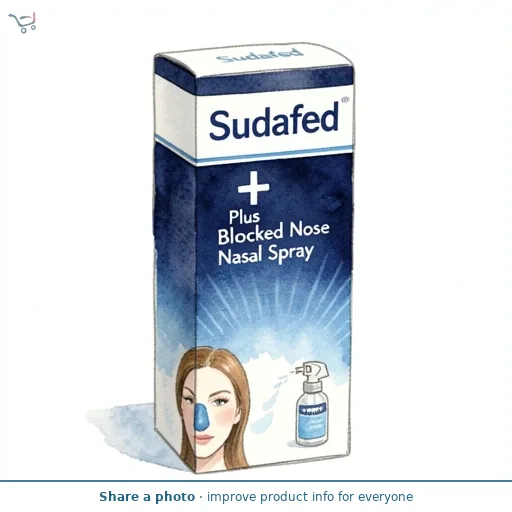 Sudafed Plus Blocked Nose Spray 