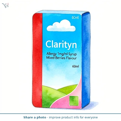 Clarityn Allergy 1mg/ml Syrup Mixed Berries Flavour 60ml
