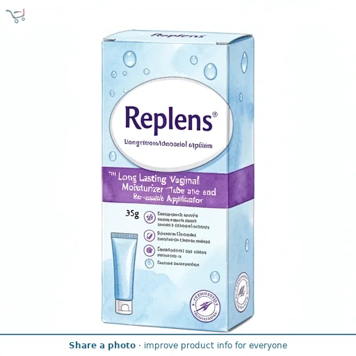 Replens ™ Long Lasting Vaginal Moisturiser - Tube and Re-usable Applicator 35g