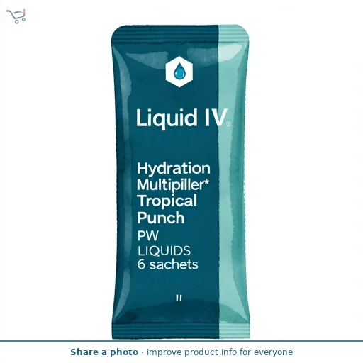 Liquid IV Hydration Multiplier* Tropical Punch PW LIQUIDS 6 sachets