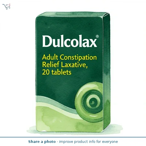 Dulcolax Laxative Constipation Relief Tablets 20s