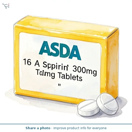 ASDA 16 Aspirin 300mg Tablets