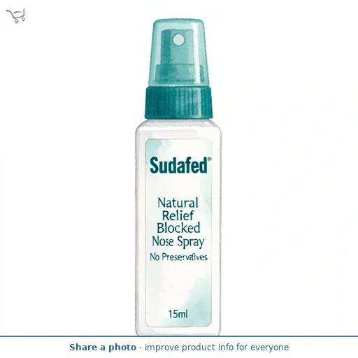 Sudafed Natural Relief Blocked Nose Metered Spray 15ml