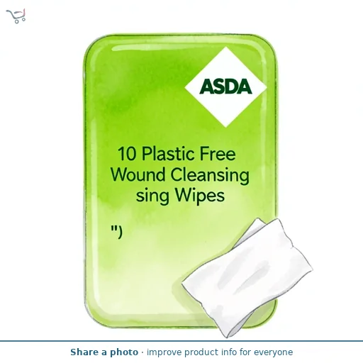 ASDA 10 Plastic Free Wound Cleansing Wipes
