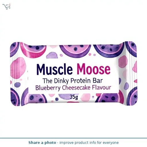 Muscle Moose The Dinky Protein Bar Blueberry Cheesecake Flavour 35g
