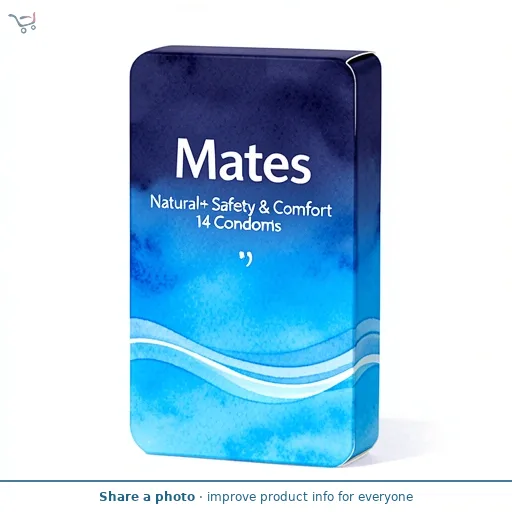 Mates Natural+ Safety & Comfort 14 Condoms