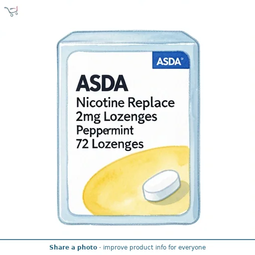 ASDA Nicotine Replace 2mg Lozenges Peppermint Flavour 72 Lozenges