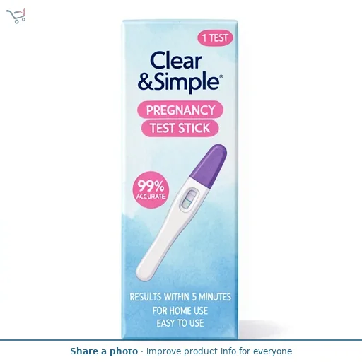 Clear & Simple Pregnancy Test Stick