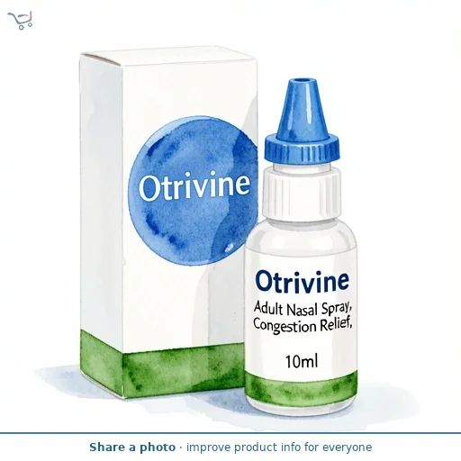 Otrivine Adult Nasal Spray, Congestion Relief, 10ml