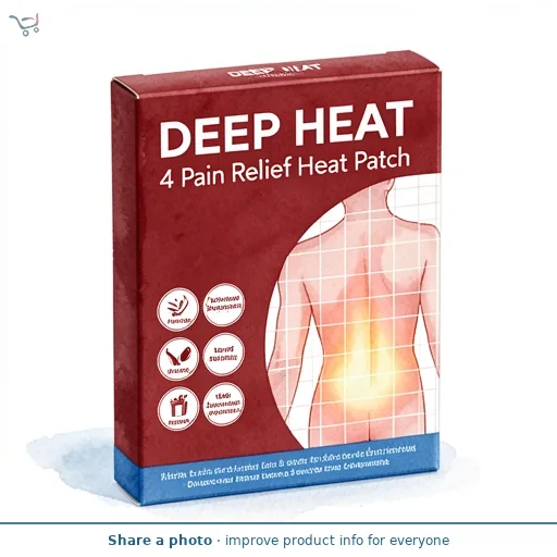 Deep Heat 4 Pain Relief Heat Patch