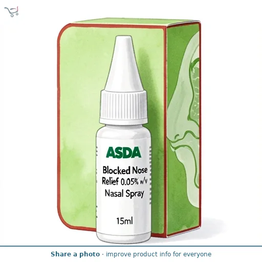ASDA Blocked Nose Relief 0.05% w/v Nasal Spray 15ml