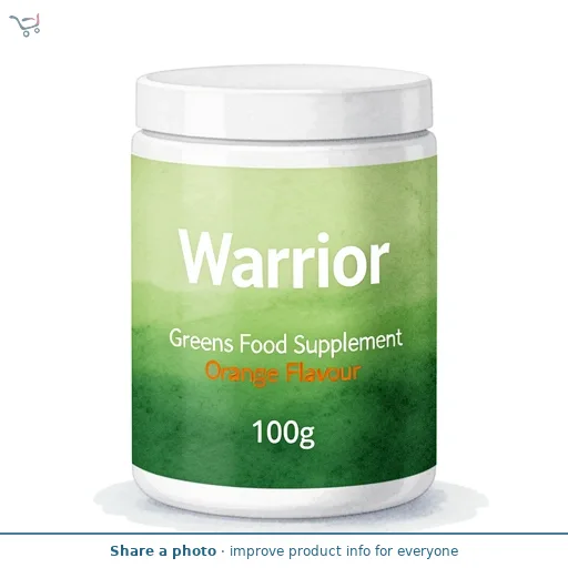 Warrior Greens Food Supplement Orange Flavour 100g