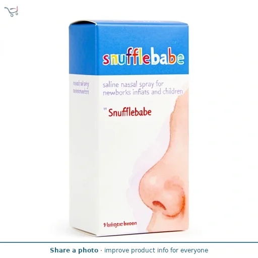 Snufflebabe saline nasal spray for newborns infants and children