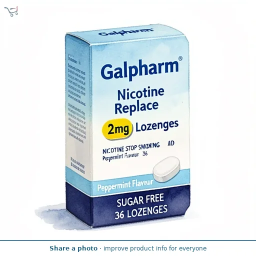 Galpharm Nicotine Replace 2mg Lozenges Peppermint Flavour 36 Lozenges