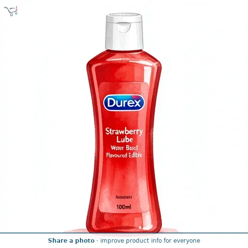Durex Strawberry Lube Water Based Flavoured Edible 100ml