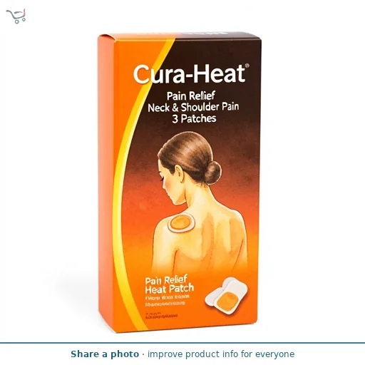 Cura-Heat Pain Relief Heat Patch Neck & Shoulder Pain 3 Patches