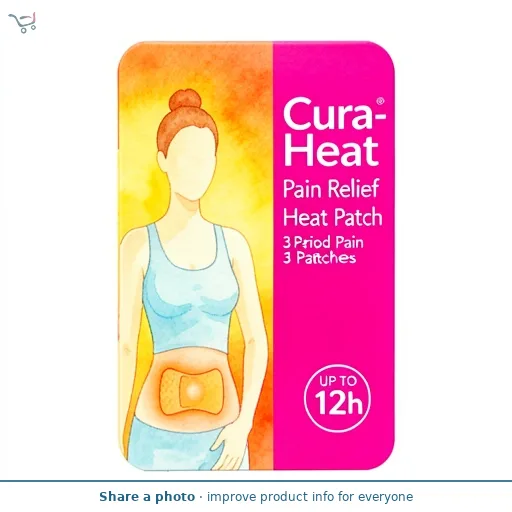 Cura-Heat Pain Relief Heat Patch Period Pain 3 Patches
