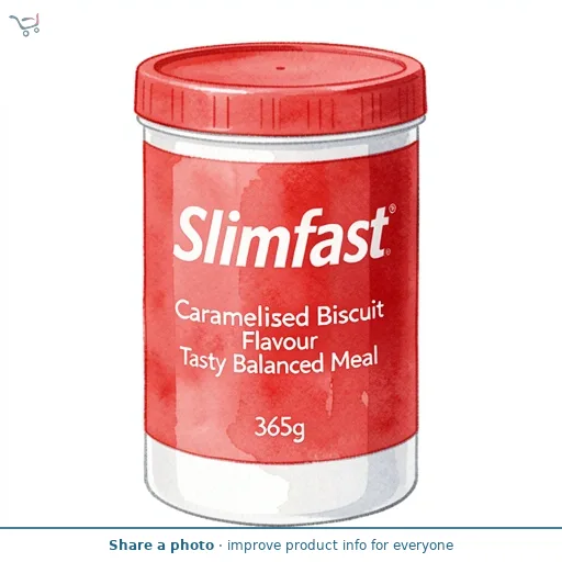 Slimfast Caramelised Biscuit Flavour Tasty Balanced Meal 365g