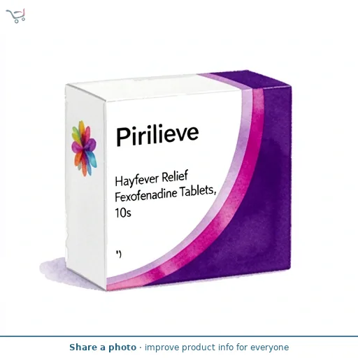 Pirilieve Hayfever Relief Fexofenadine Tablets, 10s