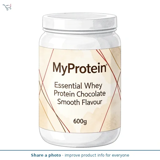 MyProtein Essential Whey Protein Chocolate Smooth Flavour 600g