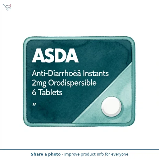 ASDA Anti-Diarrhoea Instants 2mg Orodispersible 6 Tablets