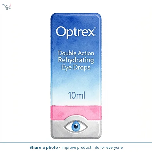 Optrex Double Action Rehydrating Eye Drops For Dry Eyes 10ml
