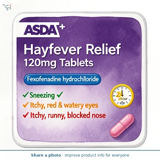 ASDA 10 Hayfever Relief 120mg Tablets