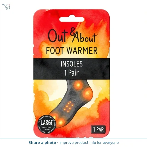 Out & About Foot Warmer Insoles 1 Pair