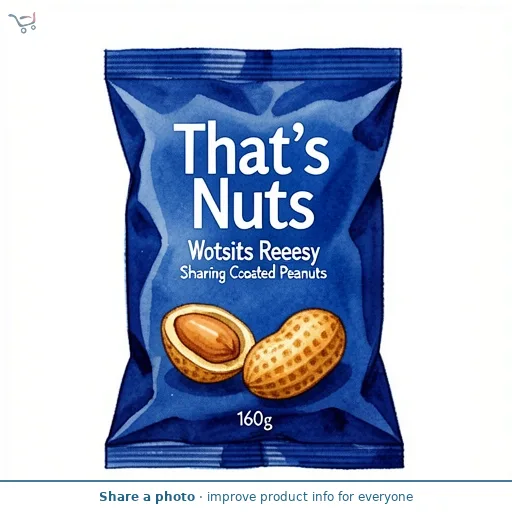 That’s Nuts That’s Nuts Wotsits Really Cheesy Sharing Coated Peanuts 160g