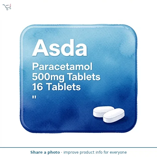 Asda Paracetamol 500mg Tablets 16 Tablets