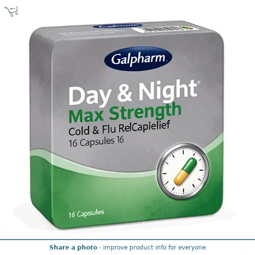 Galpharm Max Day & Night Cold & Flu Capsules 16Pk