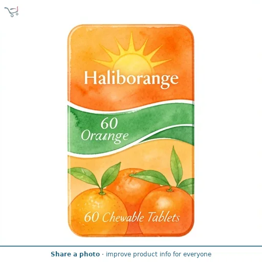 Haliborange 60 Orange Chewable Tablets