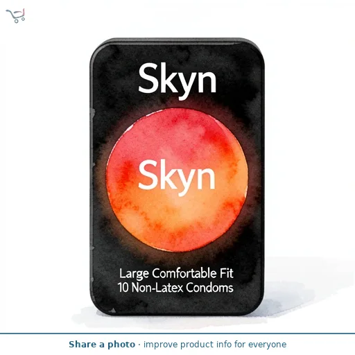 Skyn Large Comfortable Fit 10 Non-Latex Condoms