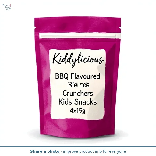 Kiddylicious Big Kids BBQ Rice Crunchers 4x15g