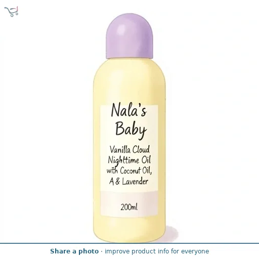 Nala's Baby Vanilla Cloud Nighttime Oil with Coconut Oil, Apricot & Lavender 200ml