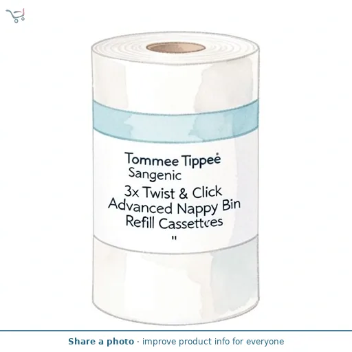 Tommee Tippee Sangenic 3x Twist & Click Advanced Nappy Bin Refill Cassettes