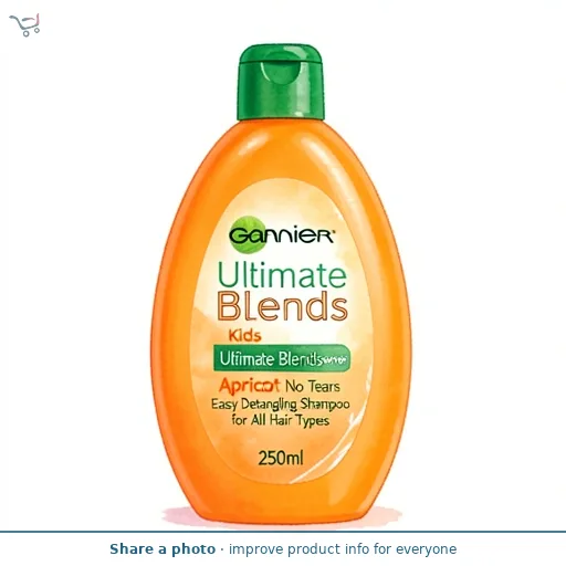 Garnier Ultimate Blends Kids 2 In 1 Apricot Shampoo 250Ml