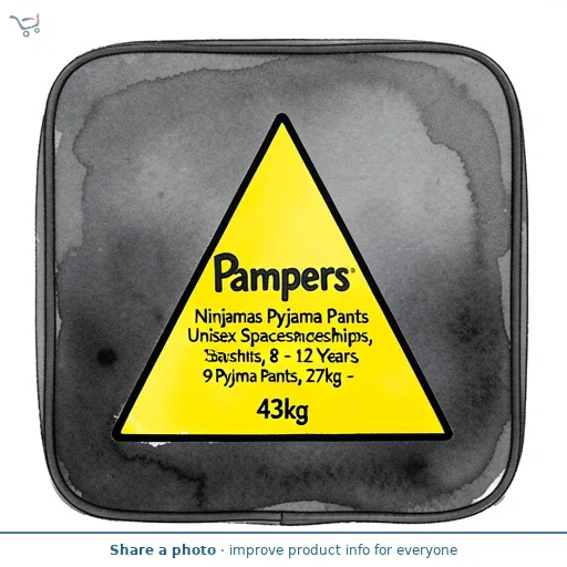 Pampers Ninjamas Pyjama Pants Unisex Spaceships, 8 - 12 Years, 9 Pyjama Pants, 27kg - 43kg