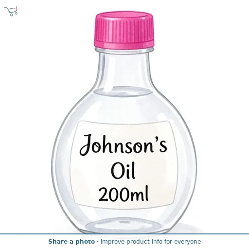 Johnson's Baby Oil 200 ml Moisturising Baby Oil to Protect Delicate Skin