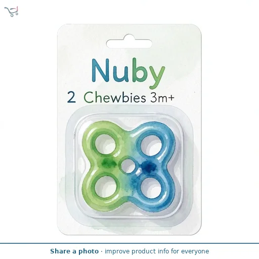 Nuby 2 Chewbies 3m+