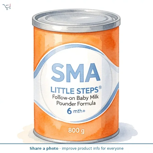 SMA LITTLE STEPS® Follow-on Baby Milk Powder Formula 6 mth+ 800 g