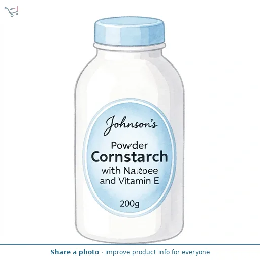 Johnson's Baby Powder Natural Cornstarch with Aloe and Vitamin E 200g