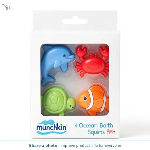 Munchkin 4 Ocean Bath Squirts 9M+