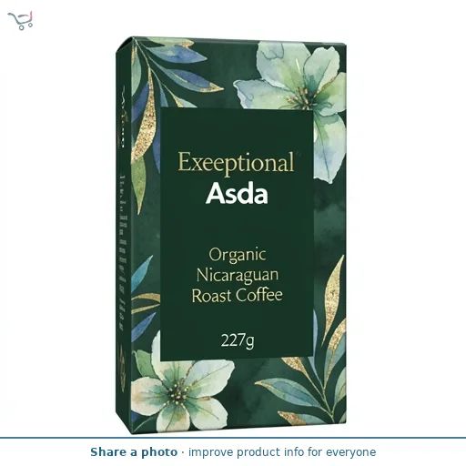 Exceptional by Asda Organic Nicaraguan Roast Coffee 227g
