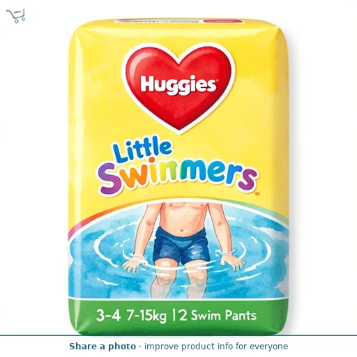 Huggies Diapers Little Swimmers 3-4 7-15kg 12 Swim Pants