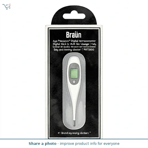 Braun Age Precision® Digital thermometer | Digital Stick for Multi-Site Usage  | Orally, Rectally or Underarm | Baby and Infant Friendly | #1 Brand among doctors1 | PRT2000